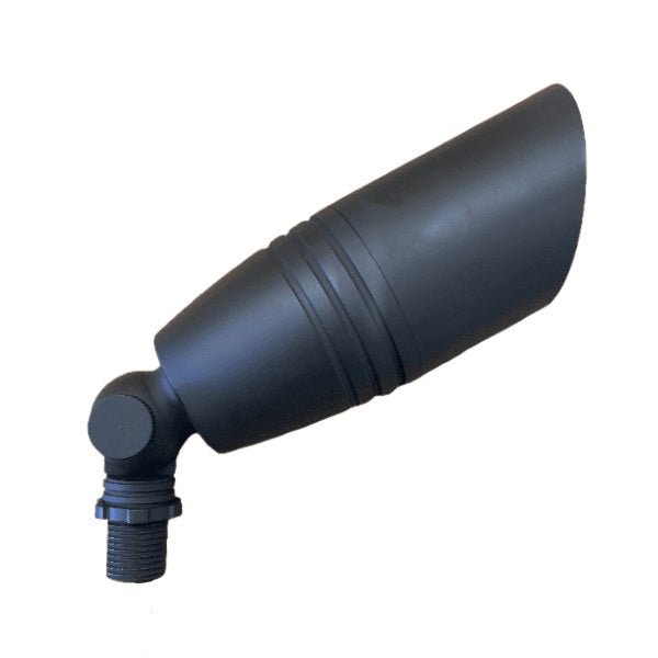 JET 215 black aluminum up light with sleek presentation