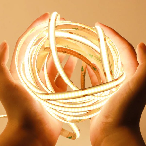 Double COB lit LED strip with emergency lighting specifications for signage