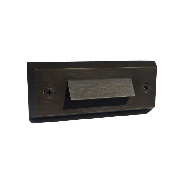 1W 4" Brass Surface Mount Step Light w/ Visor - Lightcraft Outdoor