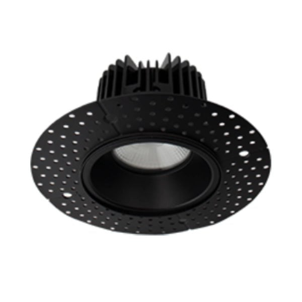 4 inch 15w black mud-in recessed light offering focused performance and design