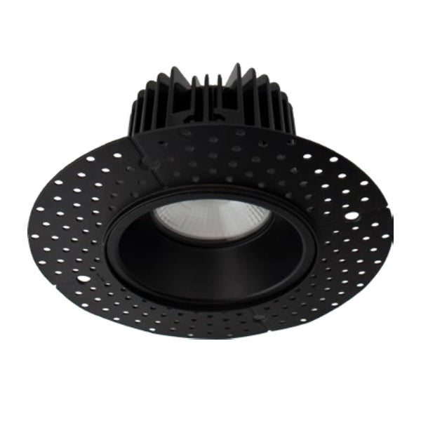 6 inch black mud-in recessed light providing enhanced illumination for larger spaces