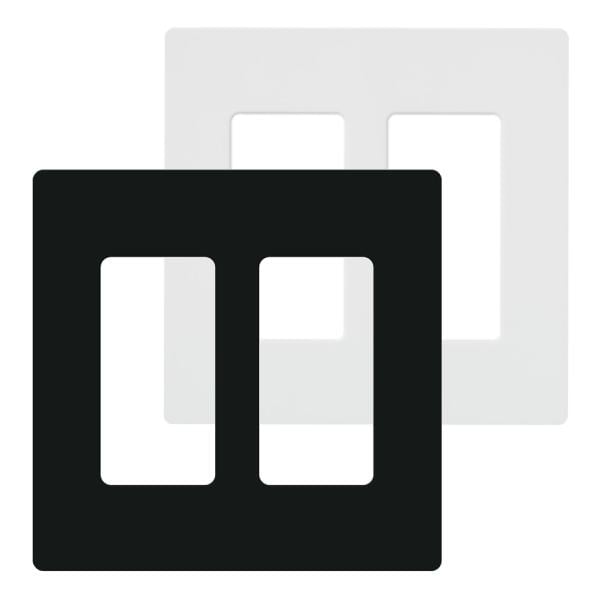 2 Gang Claro Wall Plate - Lutron