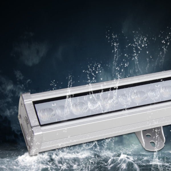 Waterproof 24-inch RGB/CCT wall washer with performance features for exterior applications