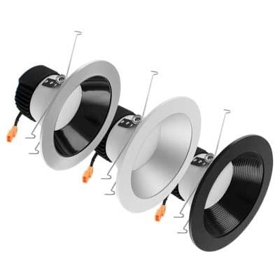 6" 17W Round Customizable Versatrim LED Retrofit - Rayon Lighting