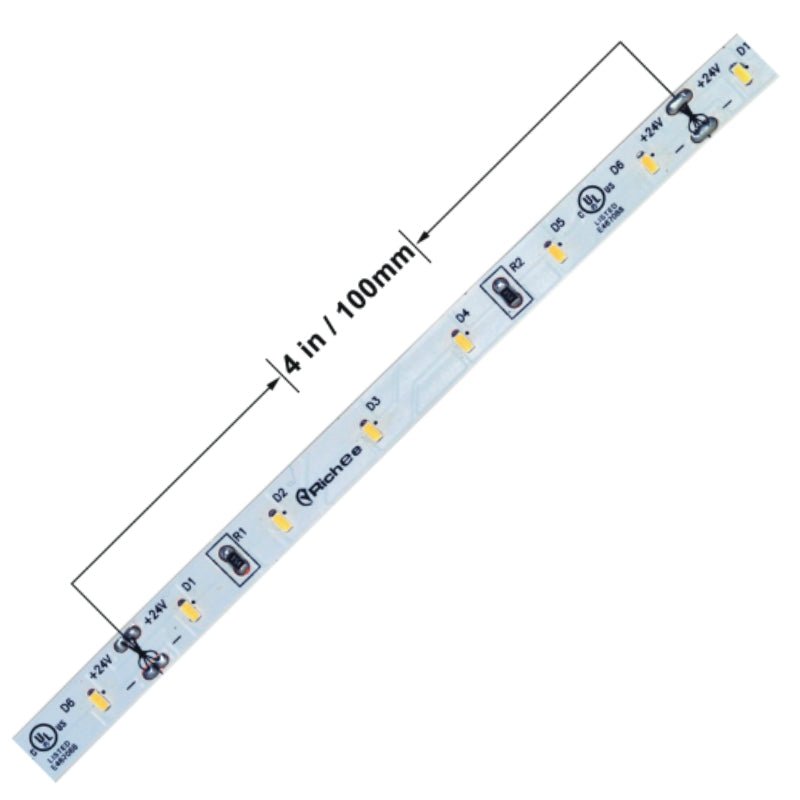 24V 6394 LED strip for emergency lighting systems