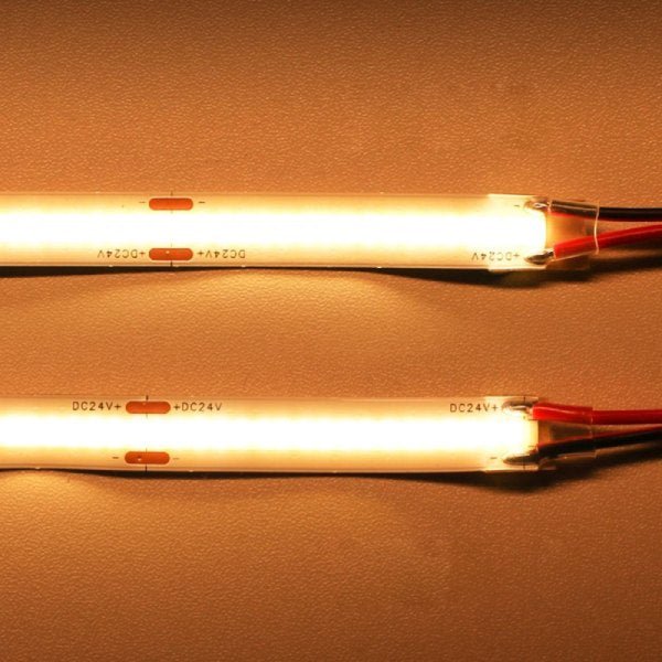 6474 COB long run lit 50FT to 100FT LED strip with emergency lighting capabilities for applications and systems