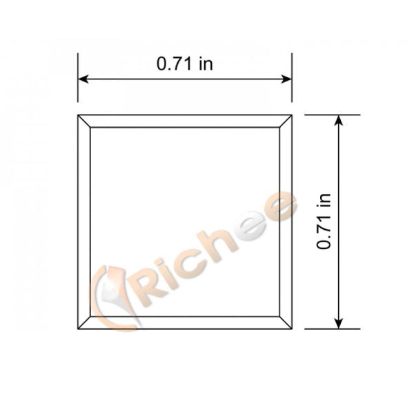 Rch 9634 Square Top Led Aluminum Dimensions - lighting color variations product