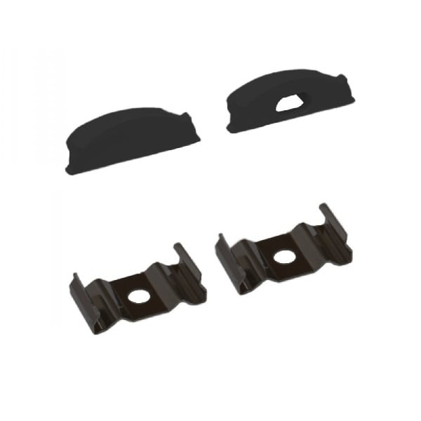 11/16" Black Flexible Slim Aluminum Channel - Richee Lighting