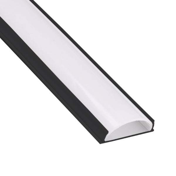 11/16" Black Flexible Slim Aluminum Channel - Richee Lighting
