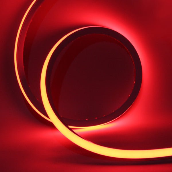 Bendable red 3D neon RGB LED strip with emergency lighting specifications for applications and systems