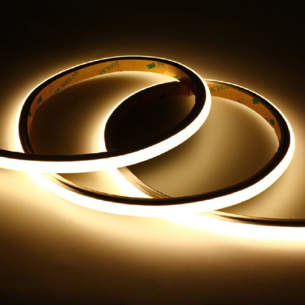 Warm white neon RGBW LED strip with emergency lighting capabilities for signage applications