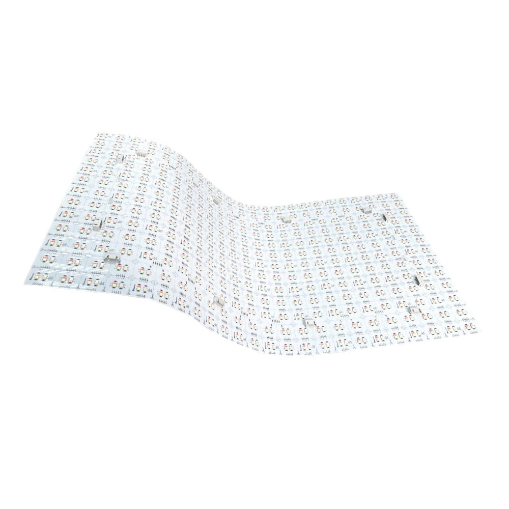 Flexible RGBW LED sheet for emergency applications with lighting capabilities