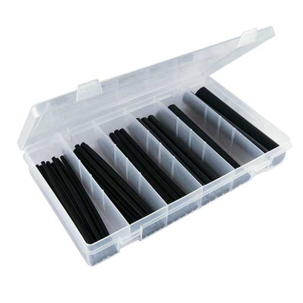 Black Shrink Tubing Kit 100 Piece Kit