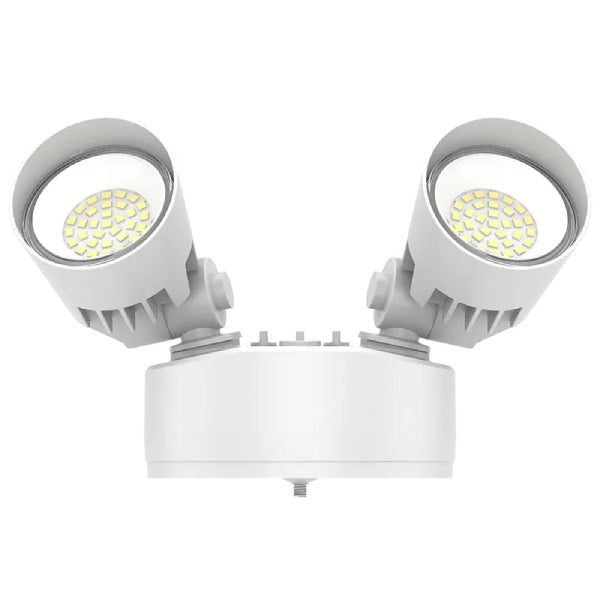 2-Head Dual-Power Tri-Color Motion LED Security Light - Westgate Manufacturing