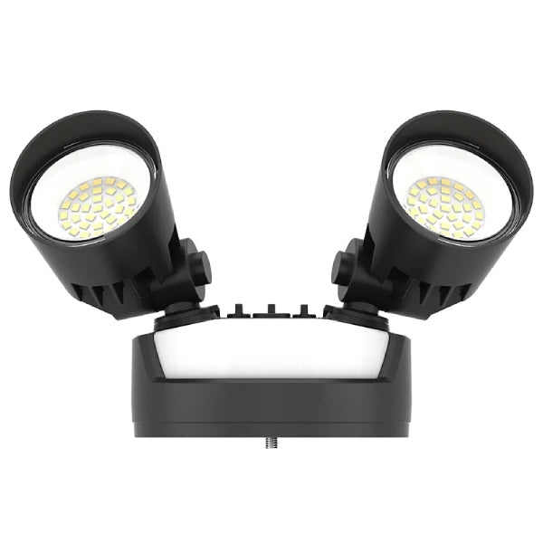 2-Head Dual-Power Tri-Color LED Security Light - Westgate Manufacturing