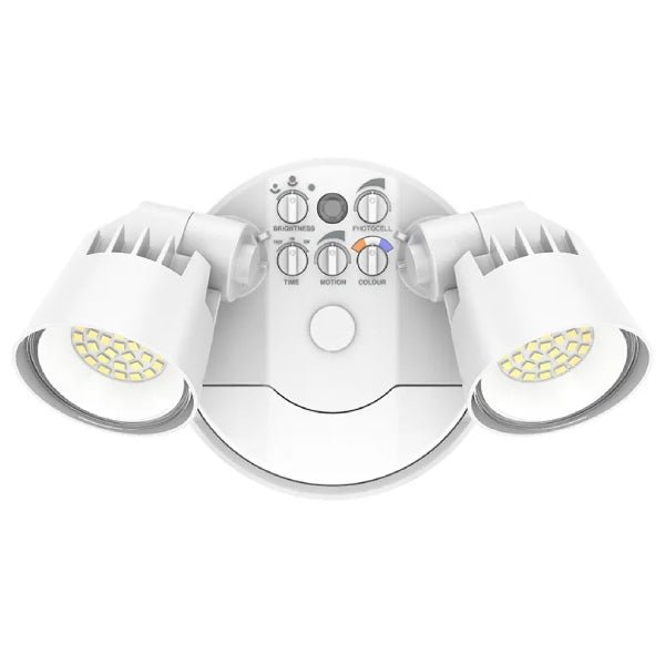 WST Commercial Security Light 2-Head Design Motion Sensor for outdoor driveway and walkway illumination