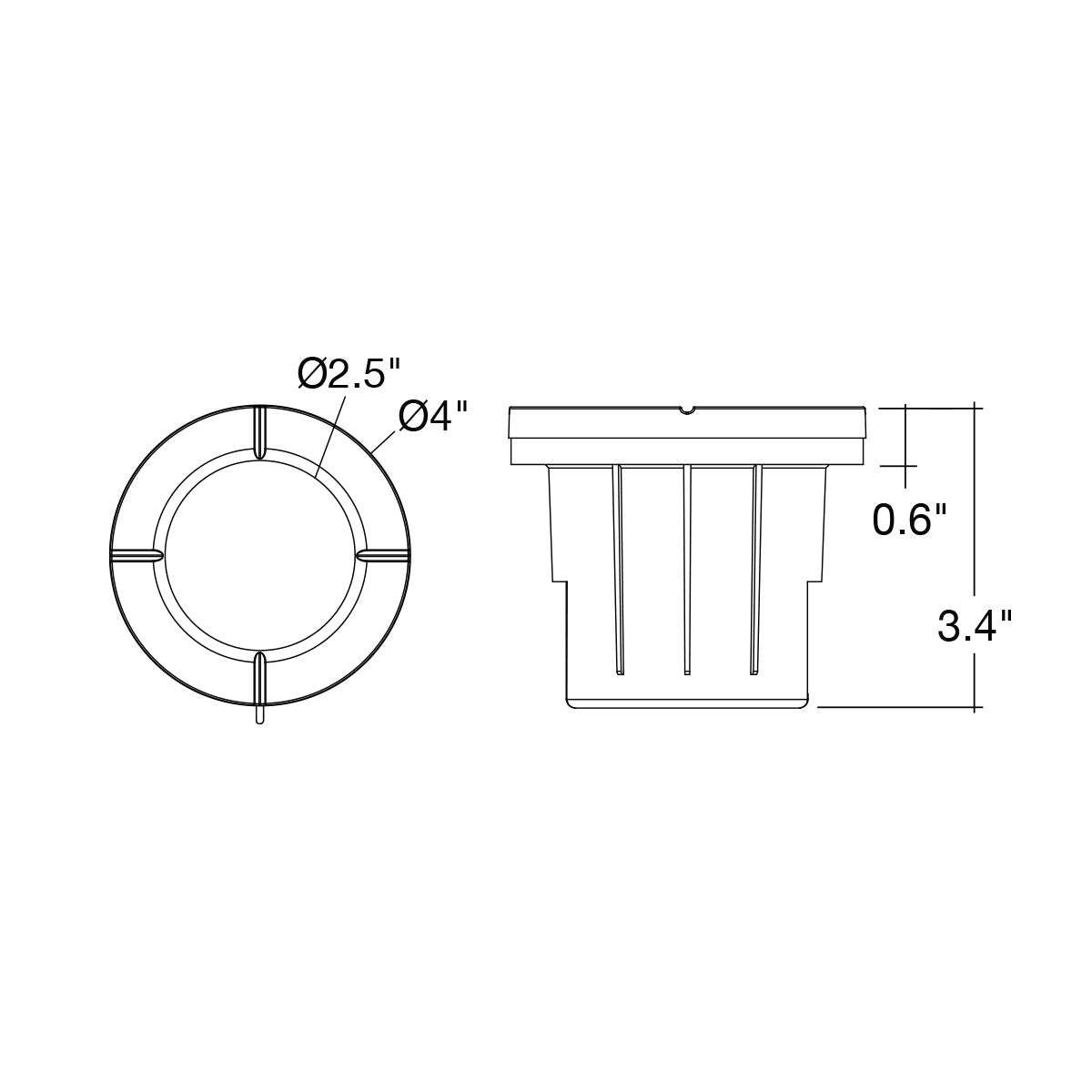 Solid Brass In-Ground Ribbed Lens Well Light - Envision LED