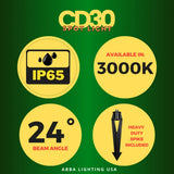 30W Integrated LED Aluminum Spot Up Light  - Abba Lighting USA