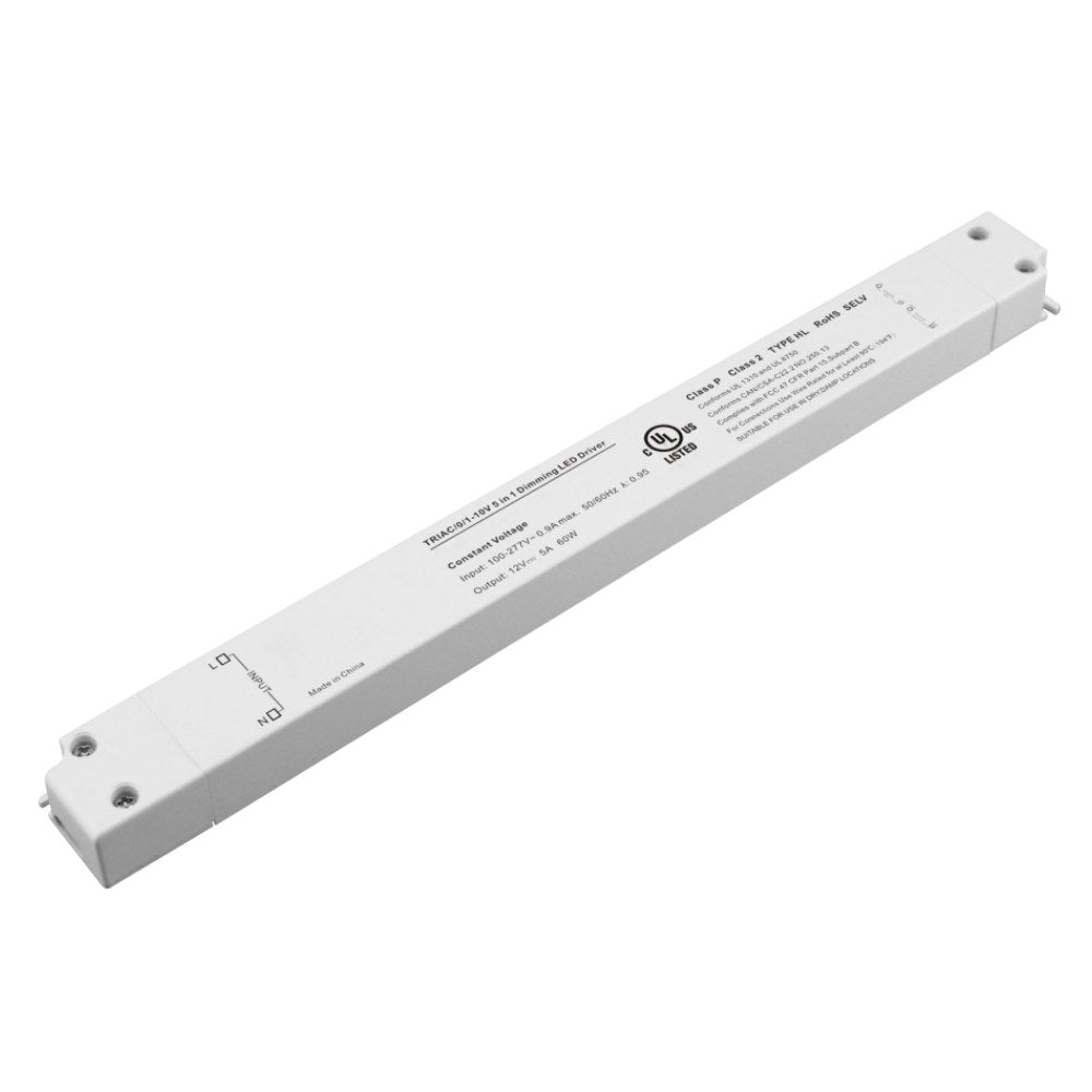 60W 5 in 1 (0-10V) Slim Dimmable Transformer - Richee Lighting