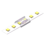 8mm Mini Solderless Strip Connector Transparent PC Material - Richee Lighting
