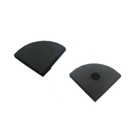 5/8" Black Lens Angled Full Cover Aluminum Channel - Richee Lighting