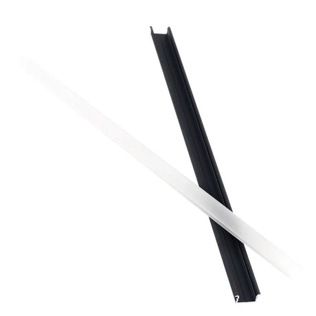 11/16" Recessed Black Aluminum Channel - Abba Lighting USA