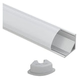 5/8" Milky Corner Aluminum Channel - Abba Lighting USA