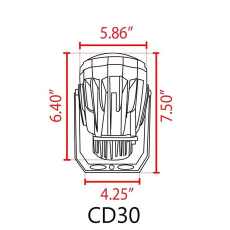 30W Integrated LED Aluminum Spot Up Light  - Abba Lighting USA