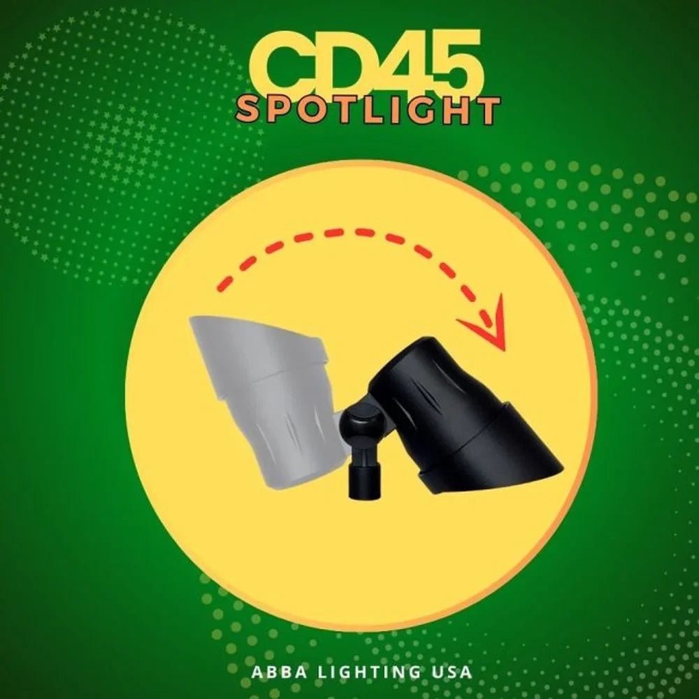 Heavy Duty Aluminum Spot Light 5W 3000K Outdoor - Abba Lighting USA