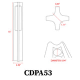 3W Integrated LED Pillar Aluminum Path Light - Abba Lighting USA