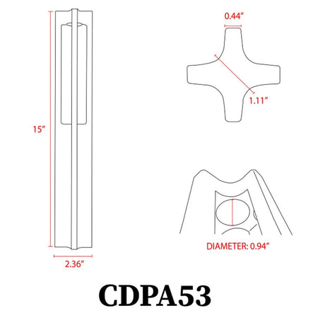 3W Integrated LED Pillar Aluminum Path Light - Abba Lighting USA