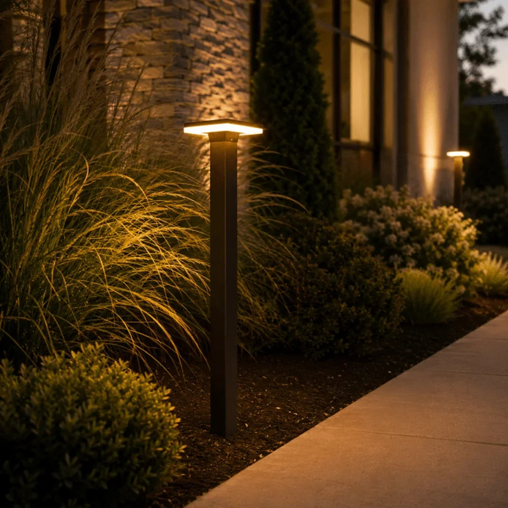 12W Integrated LED Square Aluminum Path Light - Abba Lighting USA