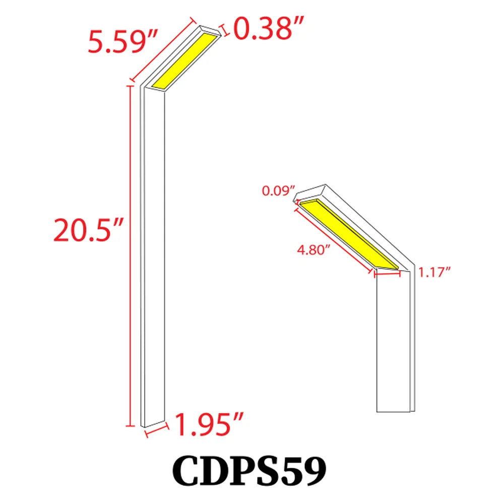 3W 45 Degree Shaped Integrated Aluminum Path Light - Abba Lighting USA