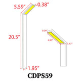 3W 45 Degree Shaped Integrated Aluminum Path Light - Abba Lighting USA
