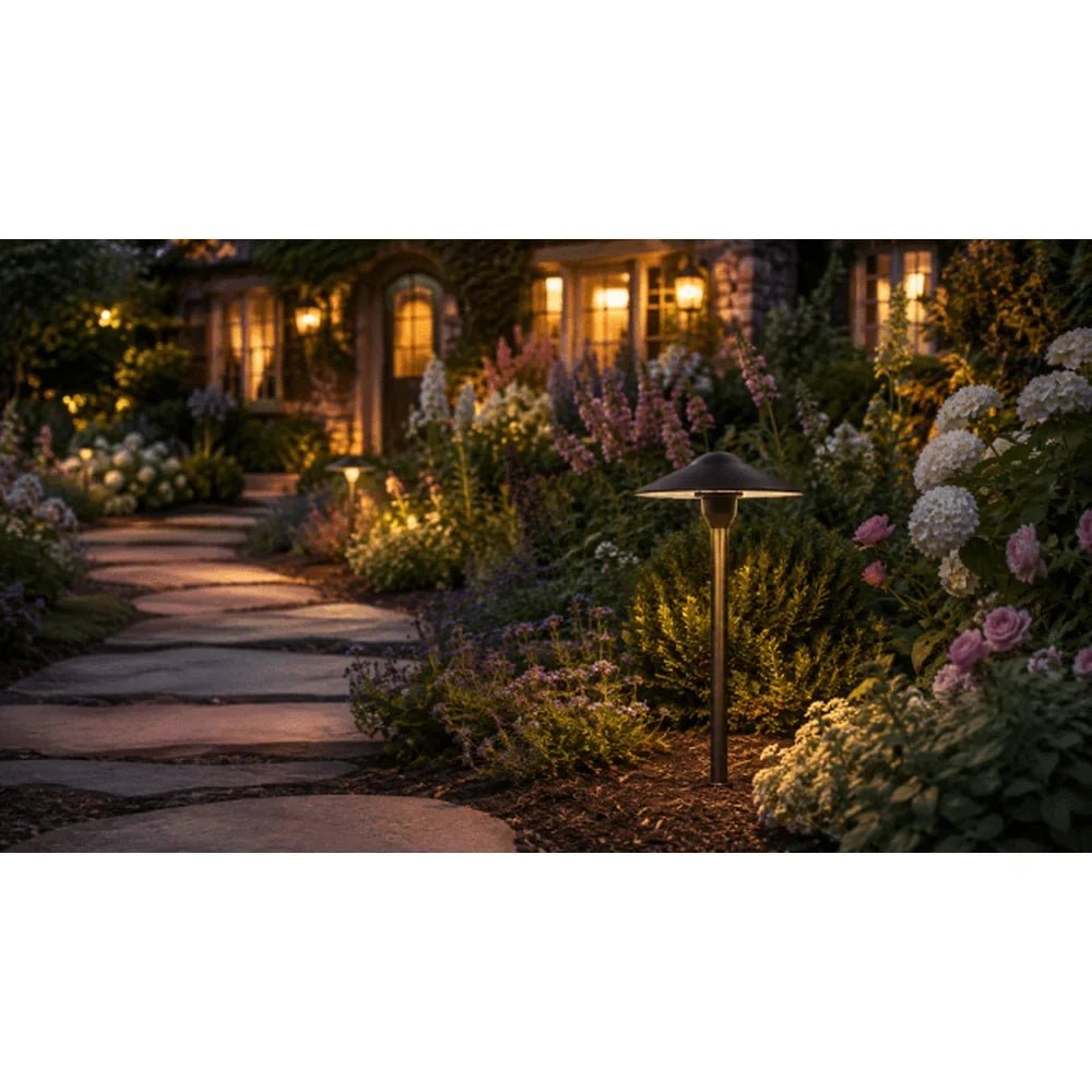 Heavy Duty Aluminum Path Light 16" Post - Abba Lighting USA
