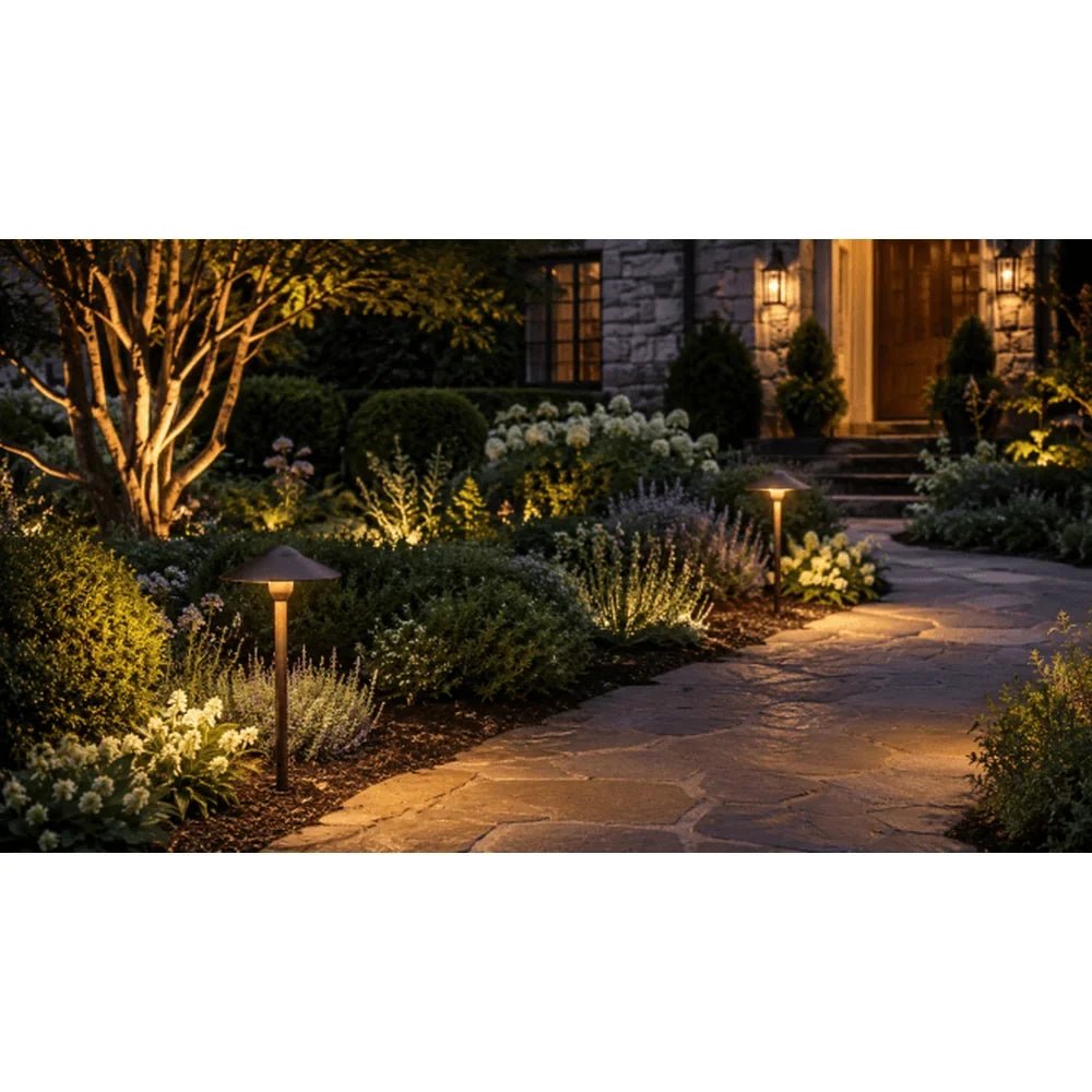 Heavy Duty Aluminum Path Light 16" Post - Abba Lighting USA