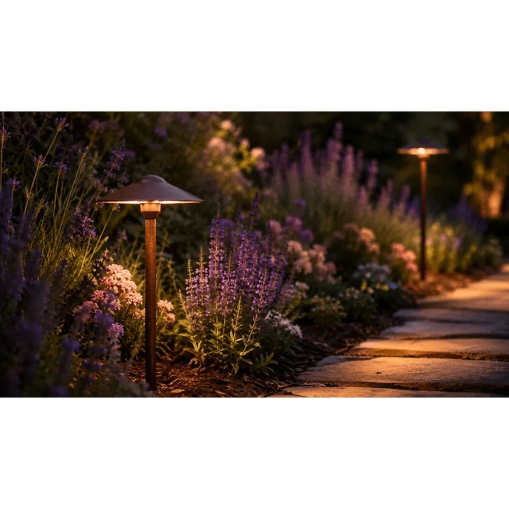 Heavy Duty Aluminum Path Light 16" Post - Abba Lighting USA