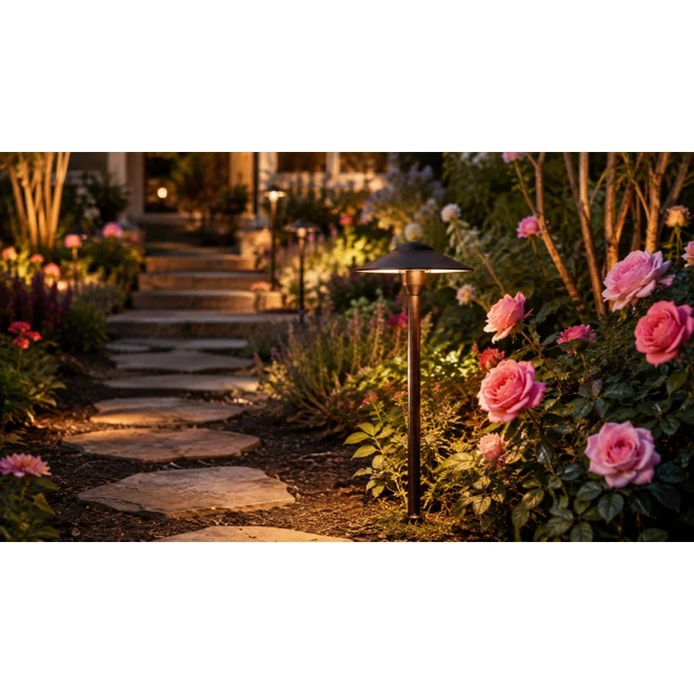 Heavy Duty Aluminum Path Light 16" Post - Abba Lighting USA