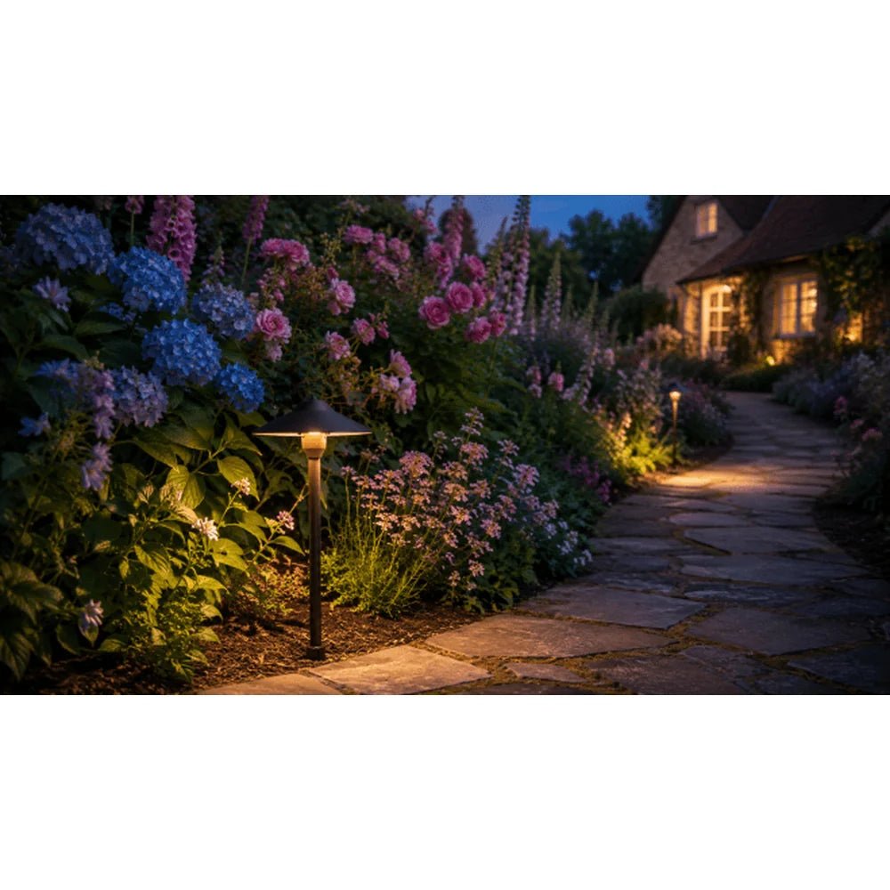 Heavy Duty Aluminum Path Light 16" Post - Abba Lighting USA