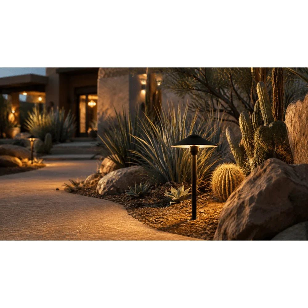 Heavy Duty Aluminum Path Light 16" Post - Abba Lighting USA