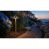 Natural Heavy Duty Cast Brass Outdoor Path Light- Abba Lighting USA