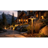 Natural Heavy Duty Cast Brass Outdoor Path Light- Abba Lighting USA