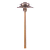 Natural Heavy Duty Cast Brass Outdoor Path Light- Abba Lighting USA