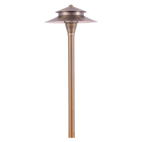 Natural Heavy Duty Cast Brass Outdoor Path Light- Abba Lighting USA