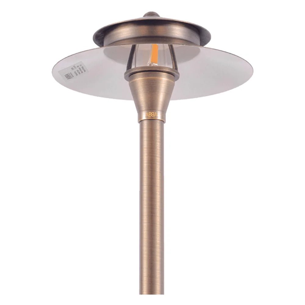 Natural Heavy Duty Cast Brass Outdoor Path Light- Abba Lighting USA