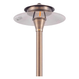 Natural Heavy Duty Cast Brass Outdoor Path Light- Abba Lighting USA