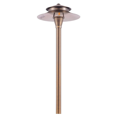 Natural Heavy Duty Cast Brass Outdoor Path Light- Abba Lighting USA