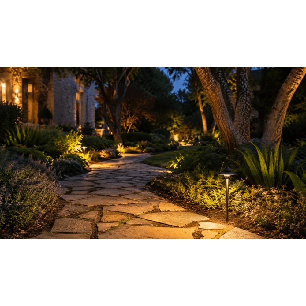 Dark Brass Heavy Duty Cast Path Light IP65 Waterproof - Abba Lighting USA