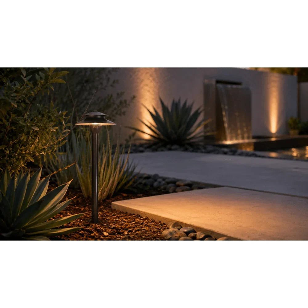 Dark Brass Heavy Duty Cast Path Light IP65 Waterproof - Abba Lighting USA
