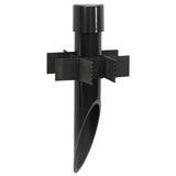 Black Heavy Duty PVC Post with Cap for Outdoor - Abba Lighting USA